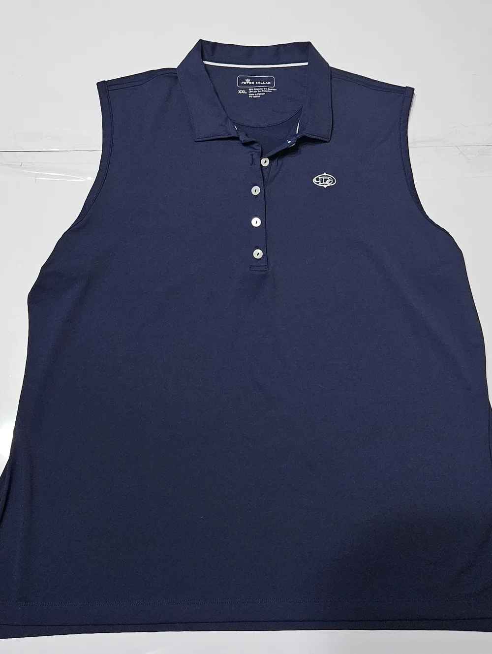Peter Millar Navy Sleeveless Polo Performance Tank Womens XXL - Picture 1 of 9